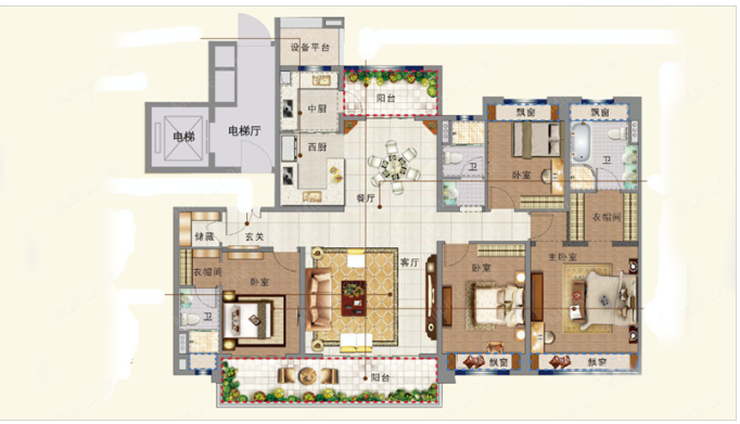 碧桂园大学印象 户型图