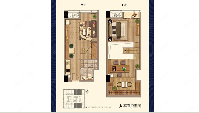 绿城深蓝MIX悦享家 户型图