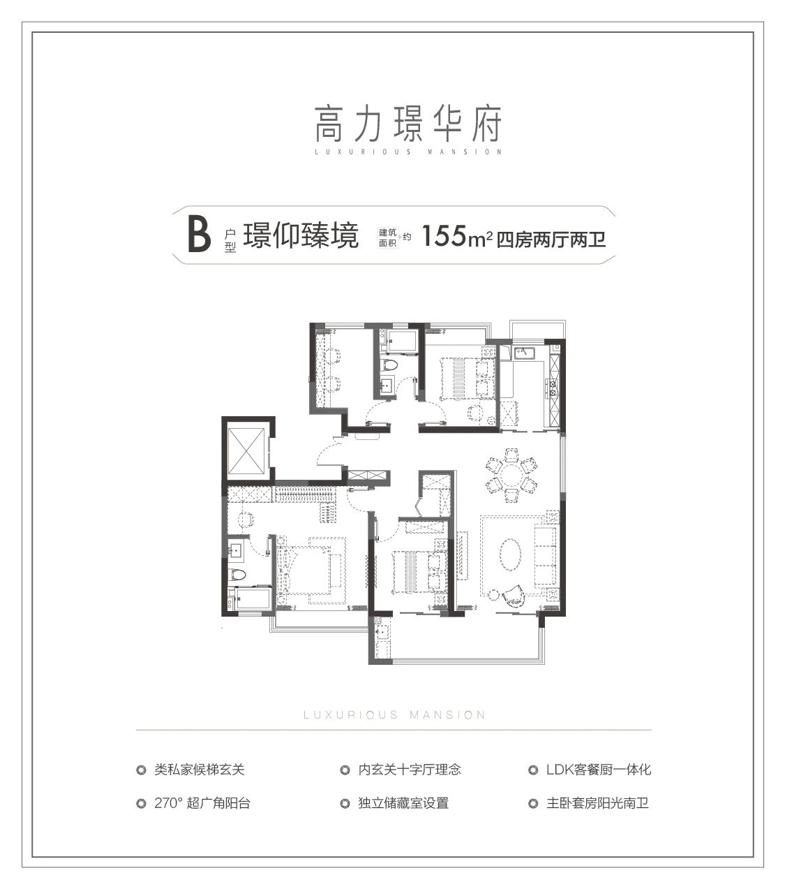 高力璟华府 户型图