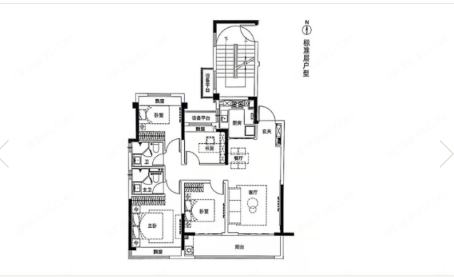 云樾观山府 户型图