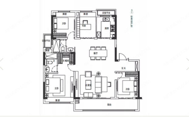 云樾观山府 户型图